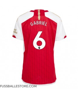 Günstige Arsenal Gabriel Magalhaes #6 Heimtrikot Damen 2023-24 Kurzarm